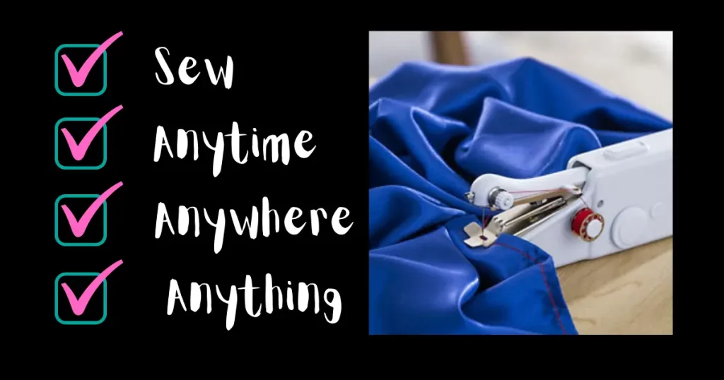 Sewing machine is able to sew anywhere anytime 