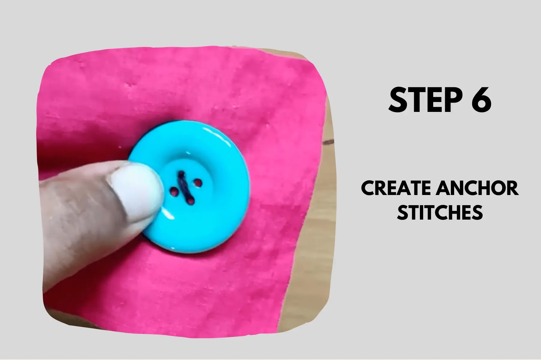 how to sew on a 4 hole button