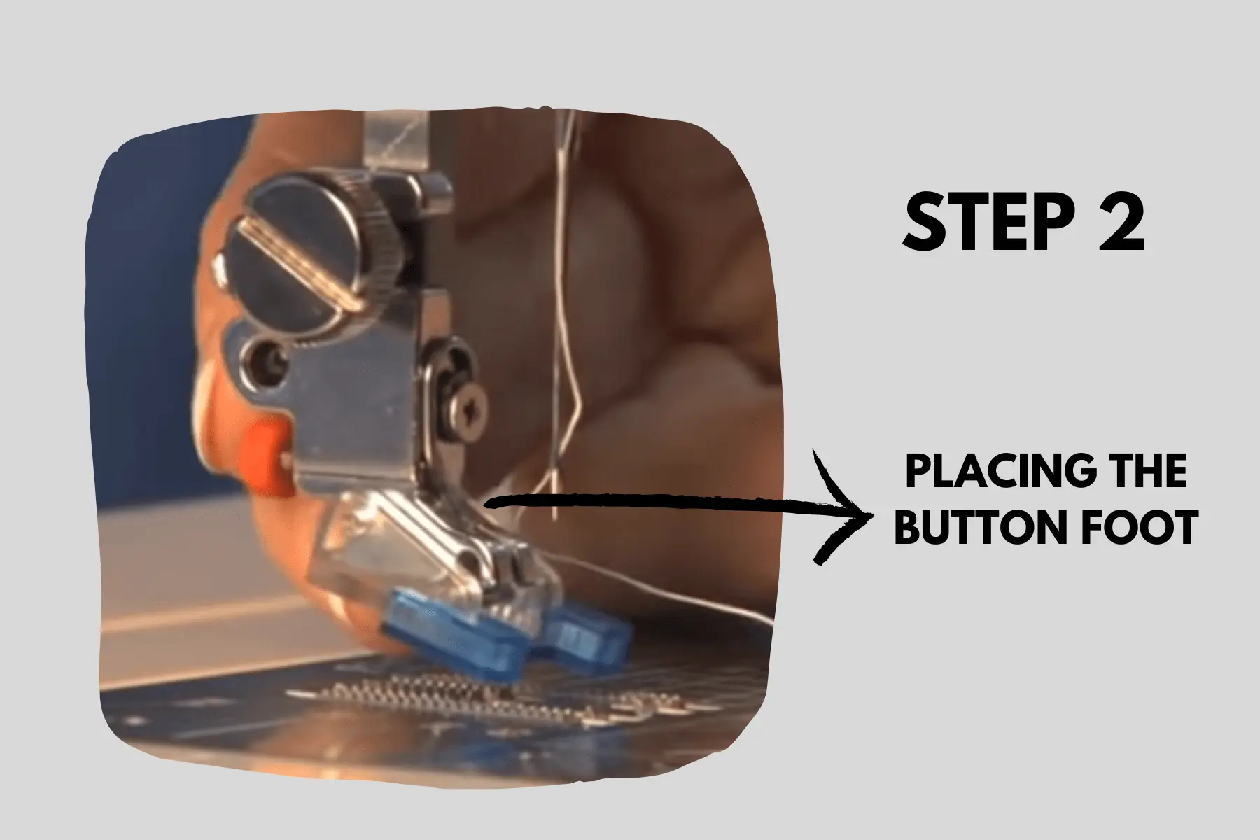 how to sew a button with four holes