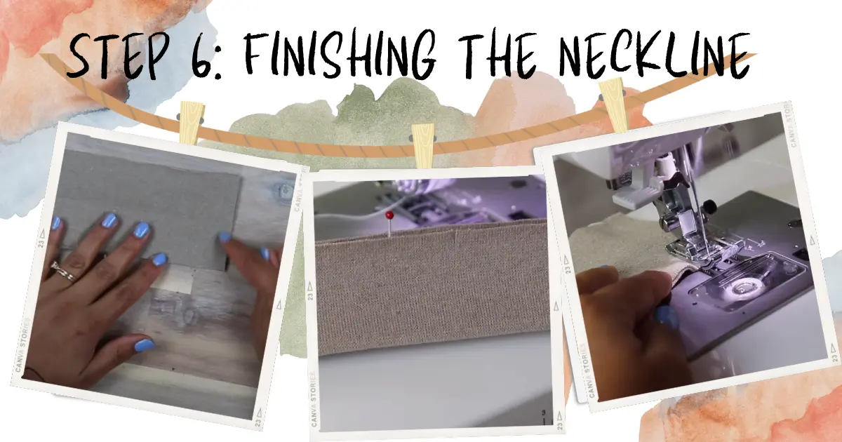 How to sew a t shirt - step 6