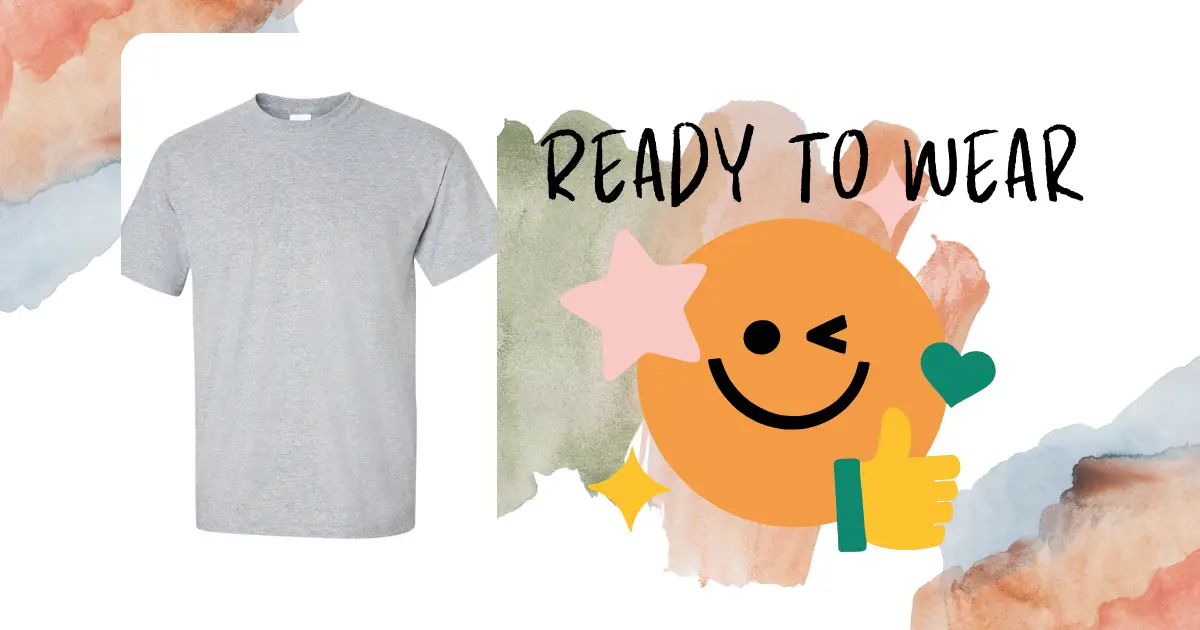 How to sew a t shirt - ready to wear