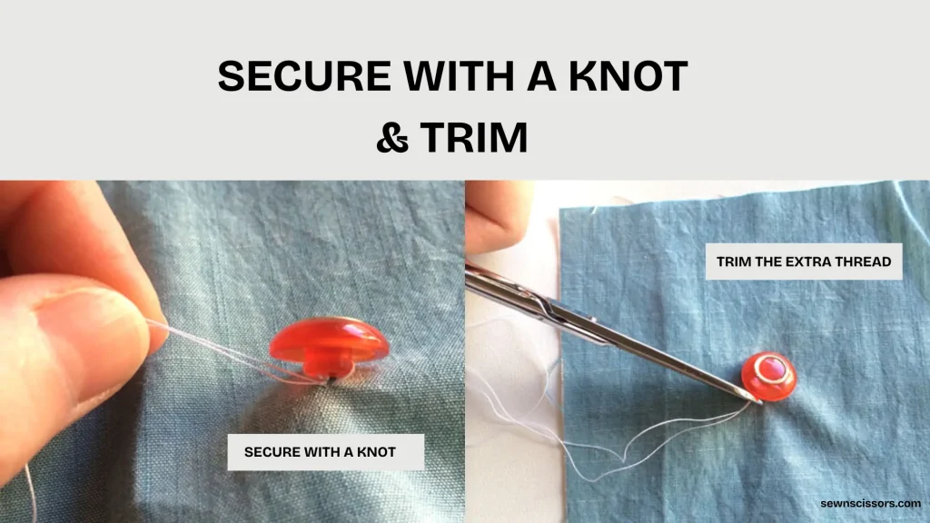 Secure with a knot and trim