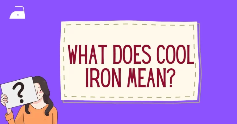 What does cool iron mean