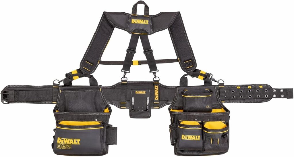 Best-suspenders-for-tool-belt-–-DEWALT-Professional-Tool-Belt-Organizer-with-Suspenders