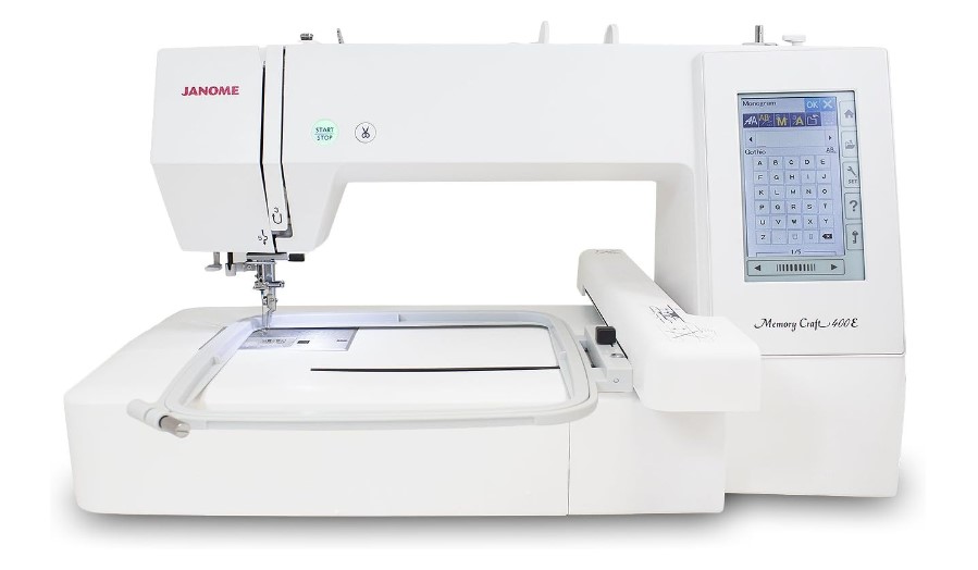 Embroidery Machine for patches - Janome Memory Craft 400E Embroidery Machine